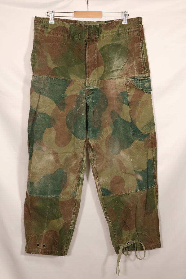 1956年 ベルギー軍 ブラッシュストローク迷彩 空挺パンツ 中古品 退色あり