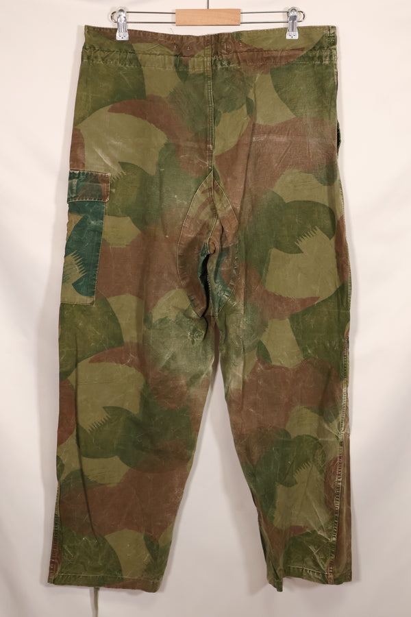 1956年 ベルギー軍 ブラッシュストローク迷彩 空挺パンツ 中古品 退色あり