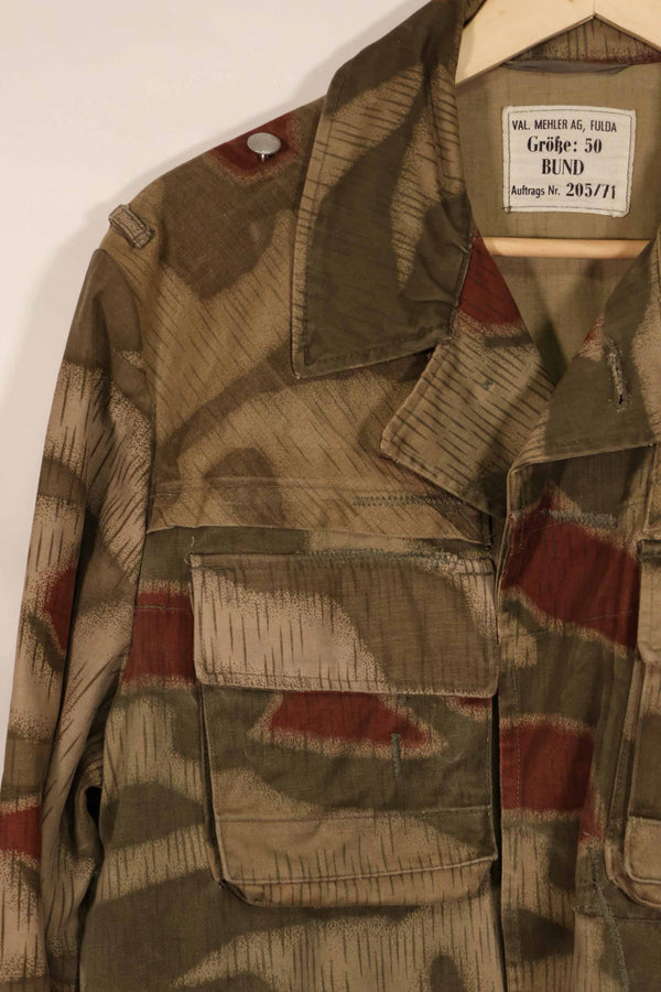 実物 1970年代 西ドイツ軍 国境警備隊 BGS ウォーター迷彩 ジャケット 中古品