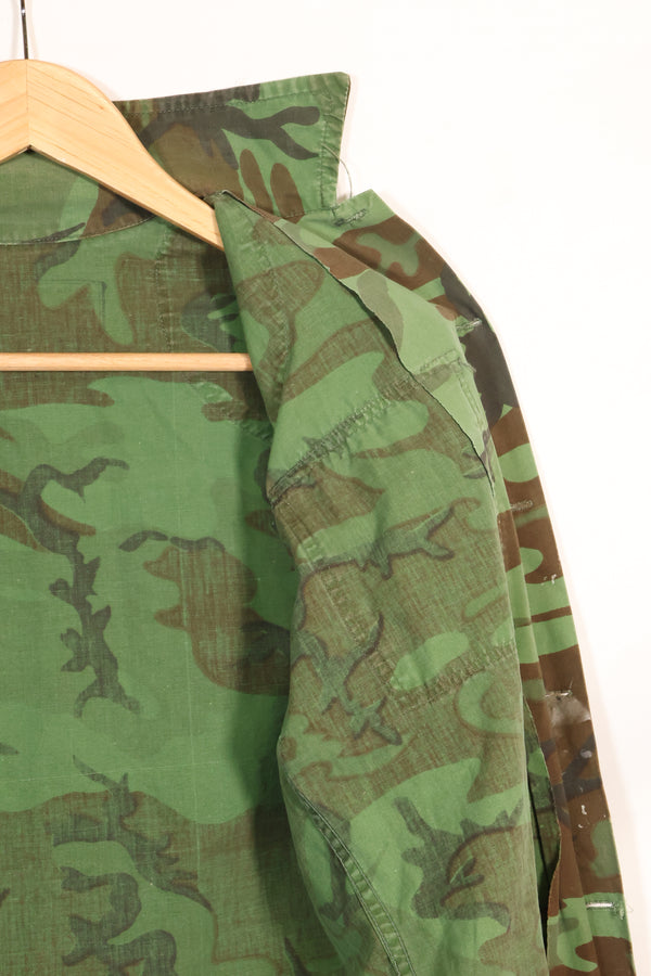 1960年代 ポップリン製 ARVN リーフ迷彩 シャツ 薄手生地 レア品 中古品