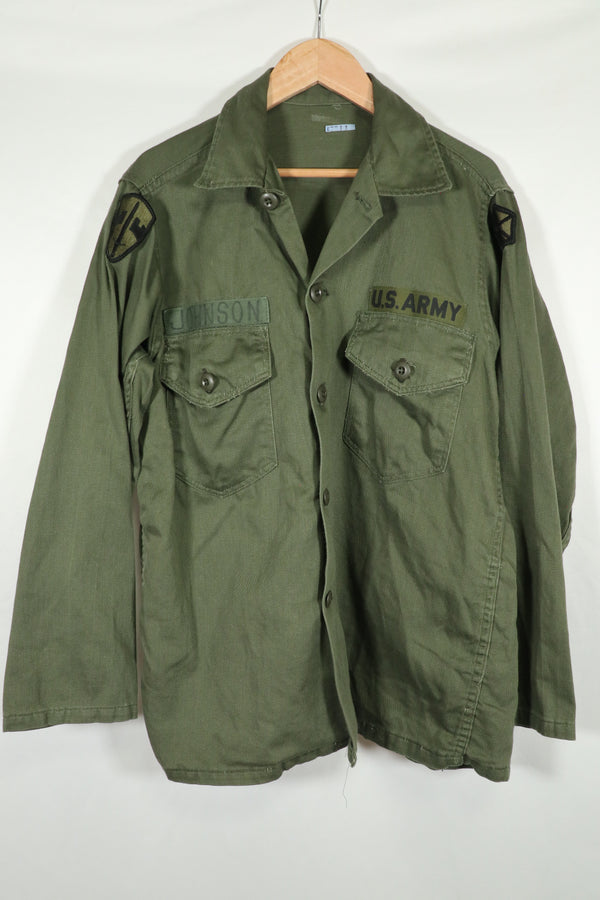 เสื้อเชิ้ตยูทิลิตี้ OG-107 ของแท้ ซ่อมแพทช์แล้ว สภาพดี มือสอง