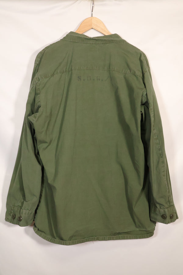 実物 L-L 1969年製 USMC 4th Model ジャングルファティーグ ジャケット 中古品