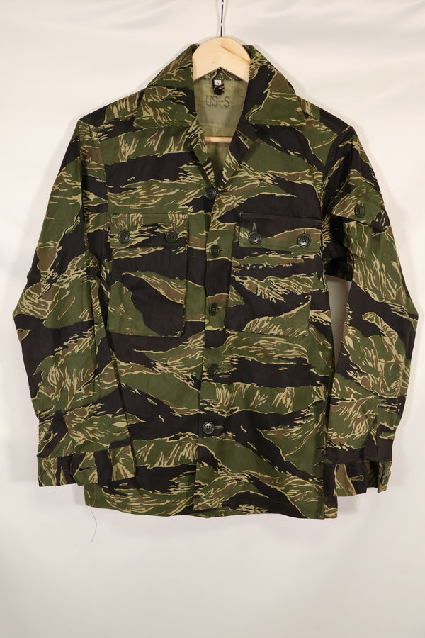 実物 デッドストック 沖縄タイガー タイガーストライプ USカットシャツ US-S 紙タグ有 日本本土縫製 A