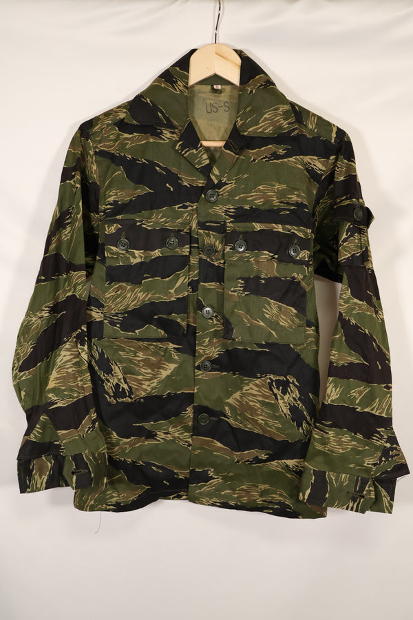 実物 デッドストック 沖縄タイガー タイガーストライプ USカットシャツ US-S 紙タグ有 日本本土縫製 B