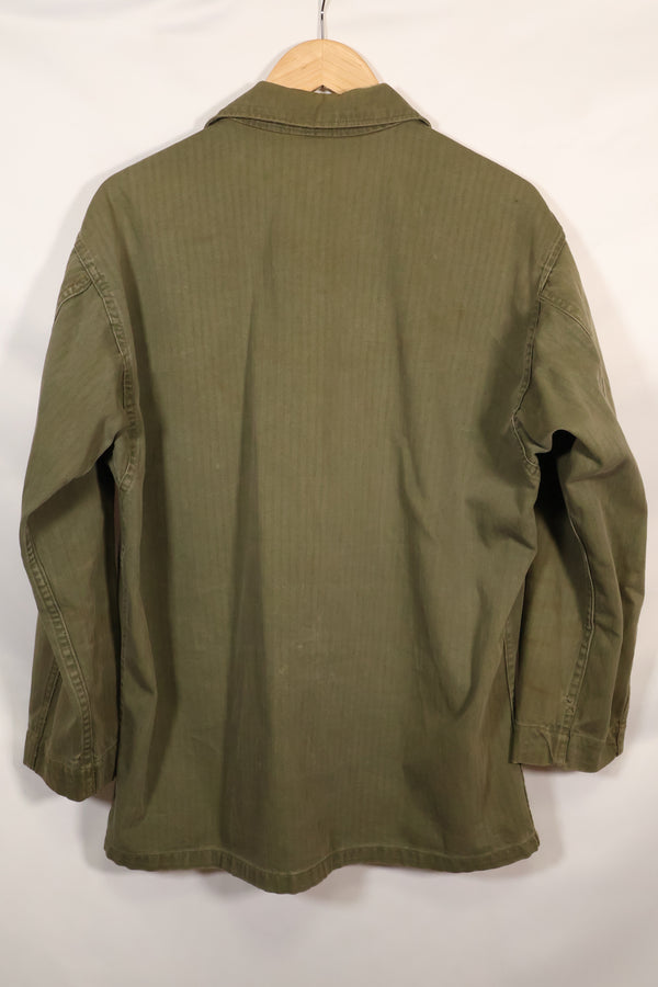 เสื้อแจ็คเก็ตยูทิลิตี้ M43 HBT ของกองทัพสหรัฐฯ ยุค 1940 มือสอง สภาพดี