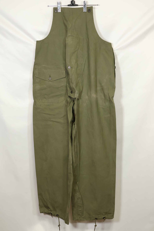 1940年代〜50年代前半 アメリカ海軍 陸軍ボタン デッキパンツ レインパンツ 中古品 B