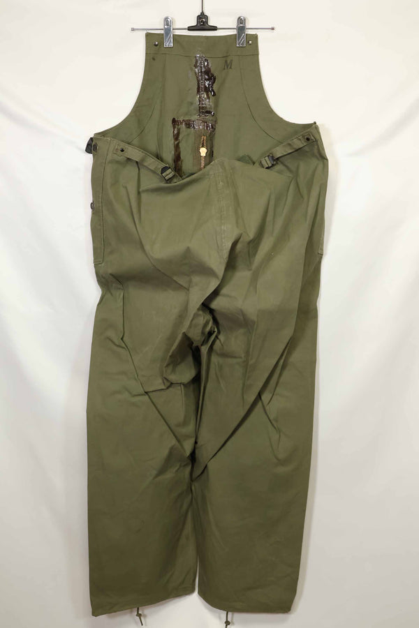 1940年代〜50年代前半 アメリカ海軍 陸軍ボタン デッキパンツ レインパンツ 中古品 B