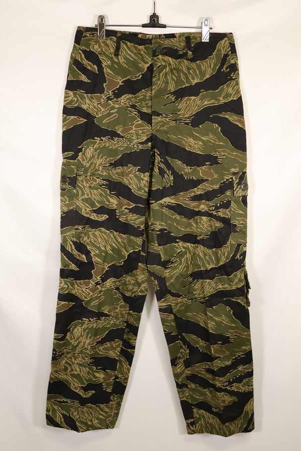 実物 デッドストック 沖縄タイガー タイガーストライプ USカットパンツ US-S 沖縄検定印入  B