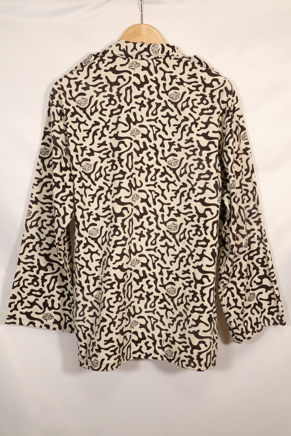 เสื้อลายพรางนักเรียนเกาหลียุค 80 ลายพรางฮันกึล แทบไม่ได้ใช้งาน ไซส์ A