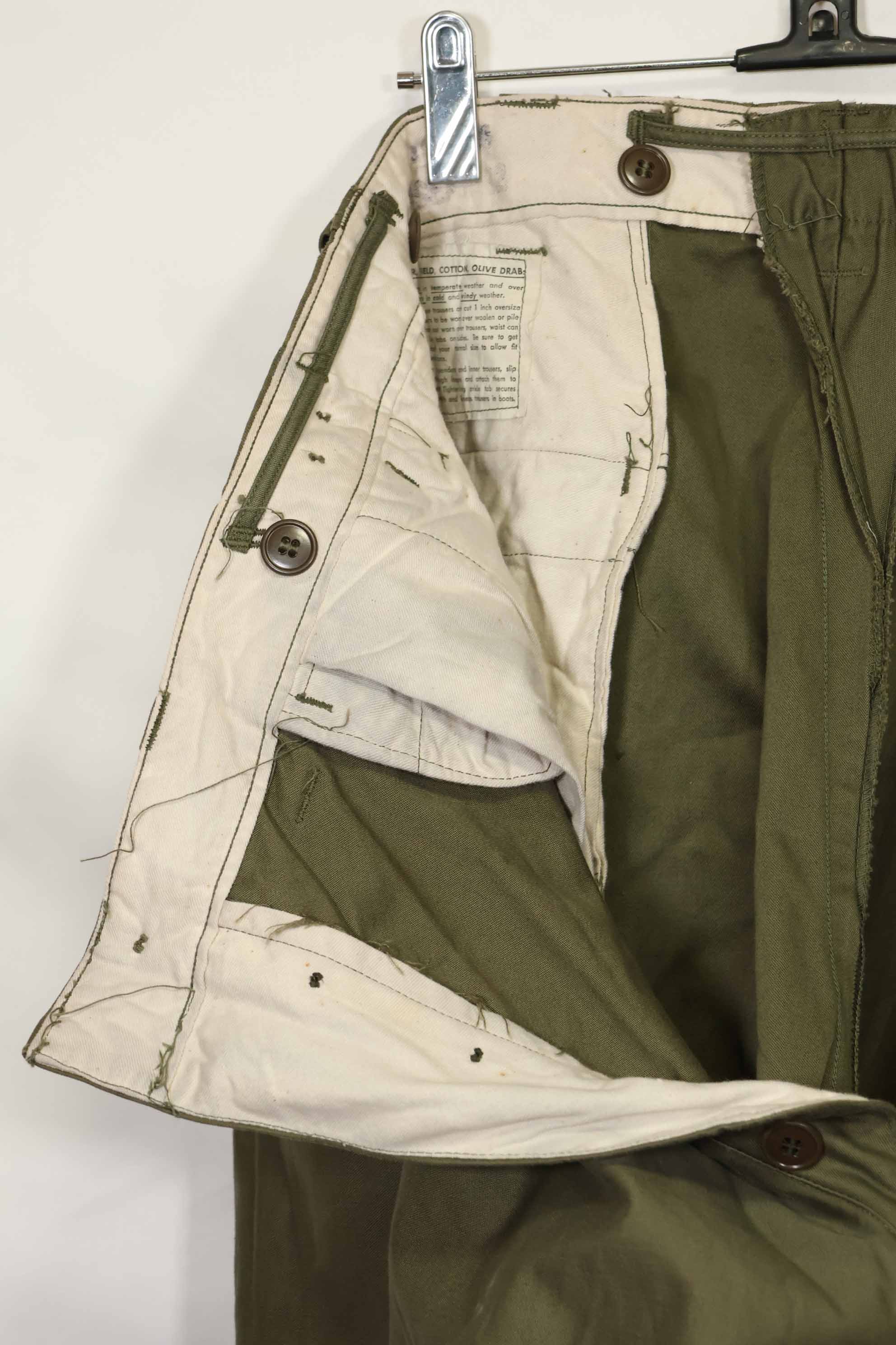 1940年代〜50年代 アメリカ軍 M45 コットン製 フィールドパンツ 未使用に近い