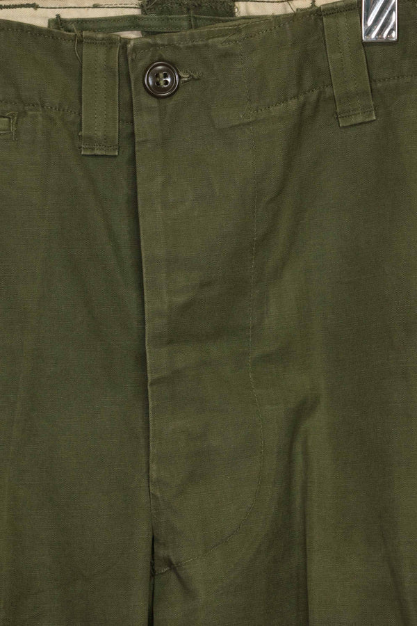 1940年代〜50年代 アメリカ軍 M45 コットン製 フィールドパンツ カーゴポケット改造 空挺使用 中古品 B