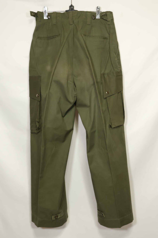 1940年代〜50年代 アメリカ軍 M45 コットン製 フィールドパンツ カーゴポケット改造 空挺使用 中古品 B