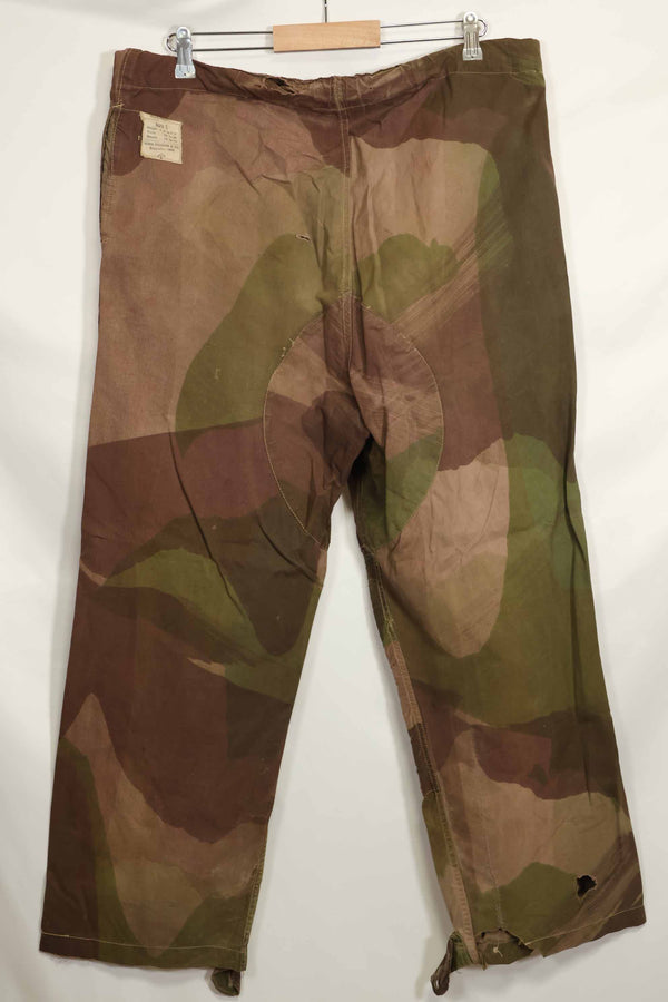 実物 イギリス軍 SAS トラウザーズ WINDPROOF 迷彩パンツ サイズタグ1 中古品 D
