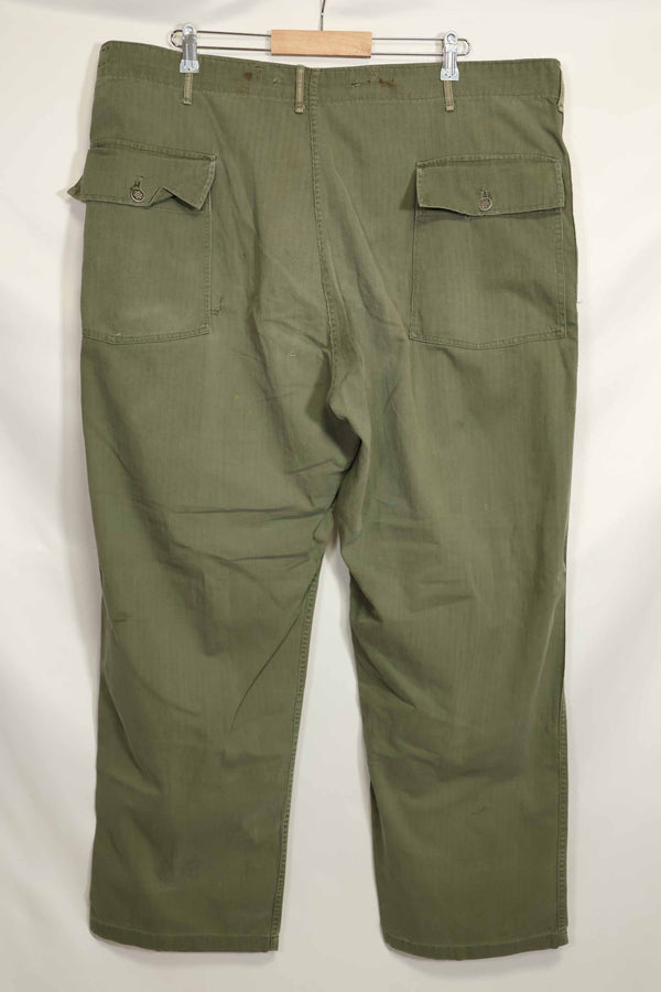 1940年代 アメリカ陸軍 HBT ユーティリティパンツ 大きめサイズ 傷あり 中古品