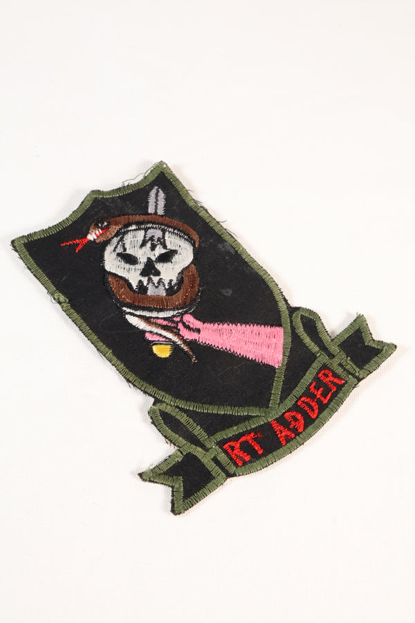 แพทช์ทีมลาดตระเวน MACV SOG RT ADDER รุ่นที่ 1 ประจำเดือนกุมภาพันธ์ พ.ศ. 2512