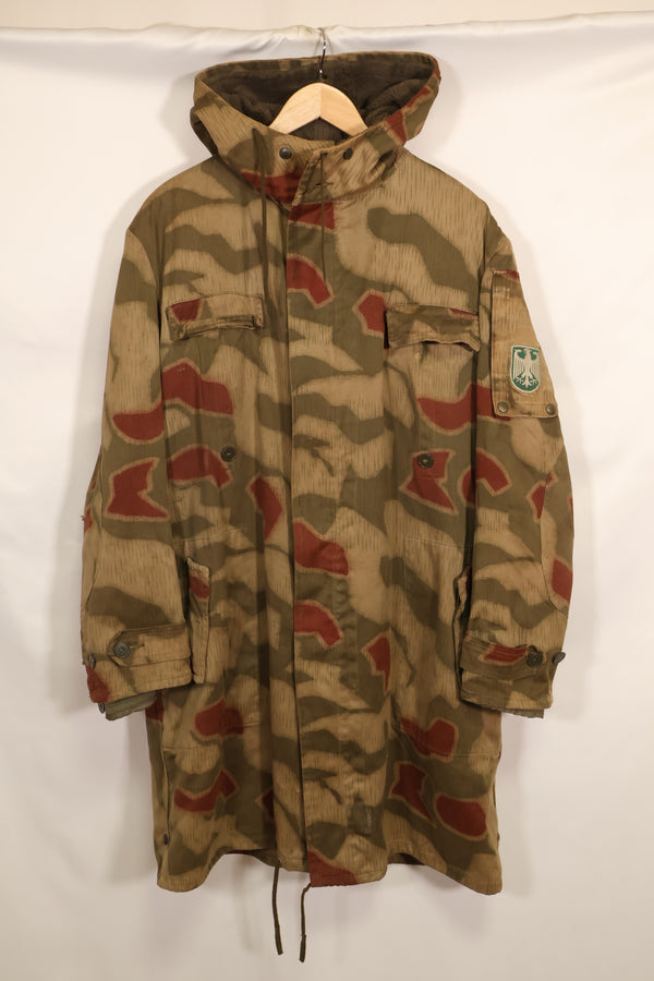 เสื้อ Parka BGS Tan & Water Camo Field Parka มือสองจากเยอรมันตะวันตก พร้อมซับในจากช่วงปี 1960-1970