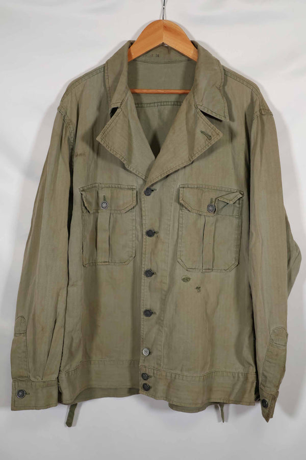 実物 1940年代 WWII M41 アメリカ陸軍 HBT ユーティリティユニフォーム ジャケット 中古品