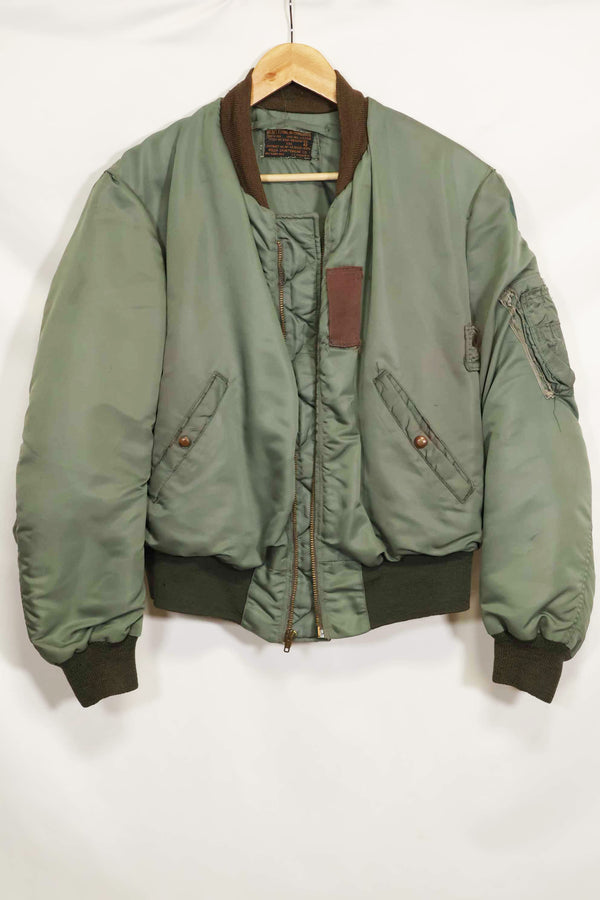 1950年代 アメリカ空軍 B-15D リブ改造 フライトジャケット サイズ 42 高高度用 中古品