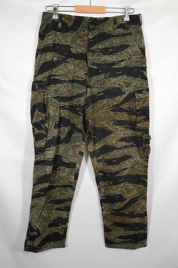 กางเกงลายเสือสีเงินประมาณปี 1965 มือสอง US-S