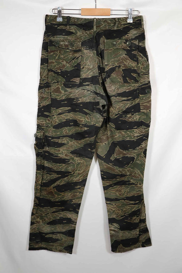 กางเกงลายเสือสีเงินประมาณปี 1965 มือสอง US-S