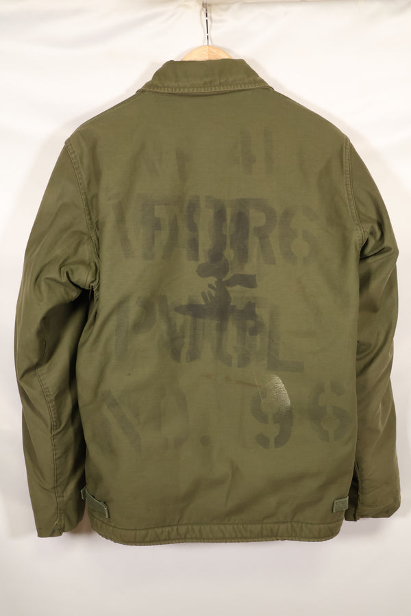 1972年契約 サイズ M アメリカ海軍 A-2 デッキジャケット コールドウェザー 中古品