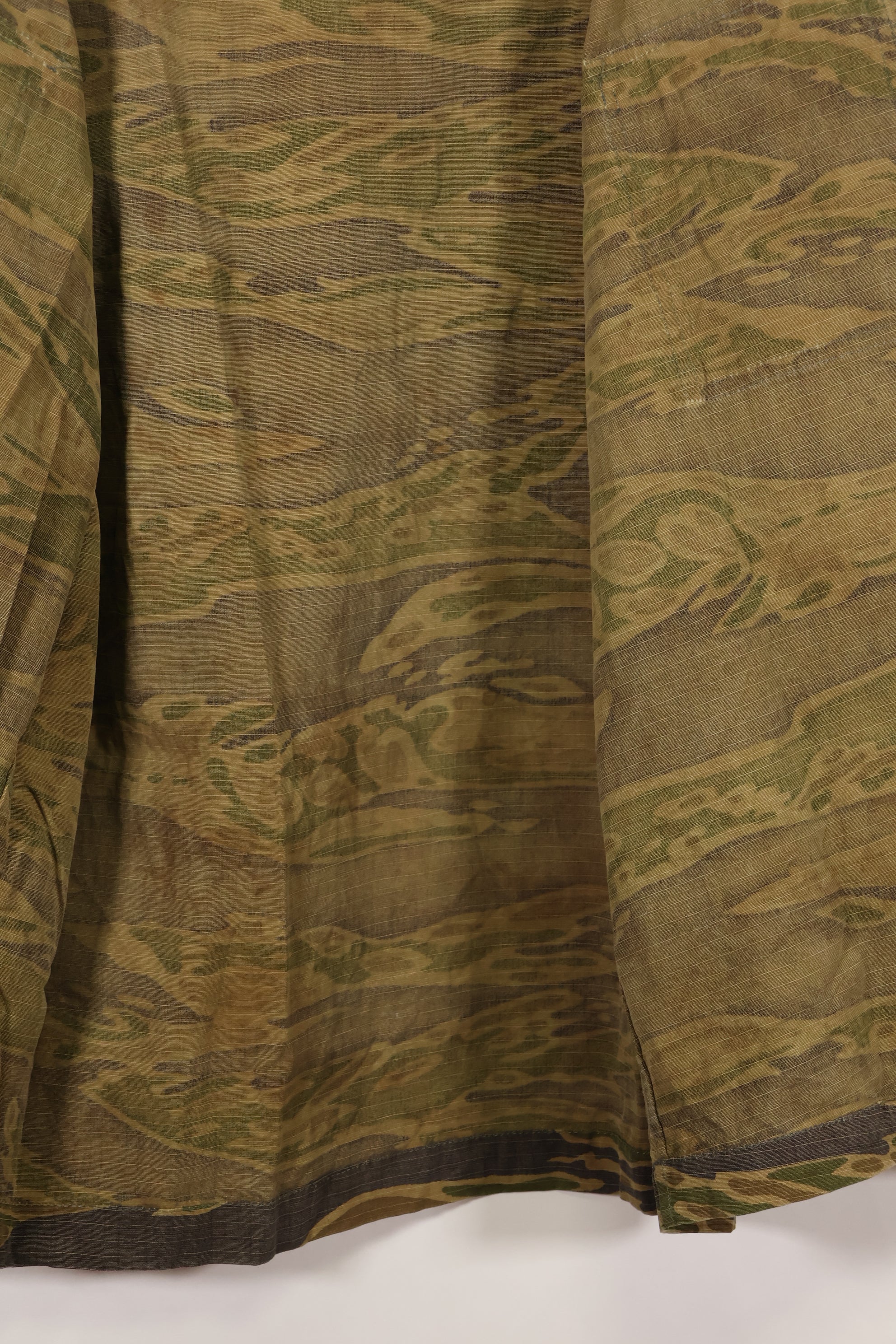 1970年代 南ベトナム海兵隊 タイガーストライプ シャツ VNMC 後期 リップストップパターン 中古品