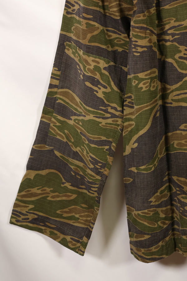 1970年代 南ベトナム海兵隊 タイガーストライプ シャツ VNMC 後期 リップストップパターン 中古品