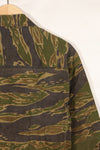 1970年代 南ベトナム海兵隊 タイガーストライプ シャツ VNMC 後期 リップストップパターン 中古品