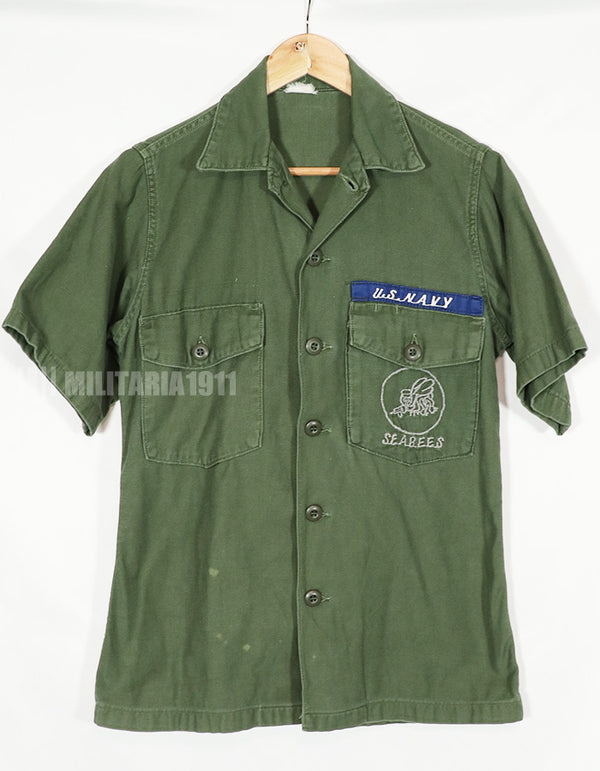 เสื้อเชิ้ตยูทิลิตี้ OG-107 ปี 1967 ของแท้ กองทัพเรือสหรัฐฯ มือสอง