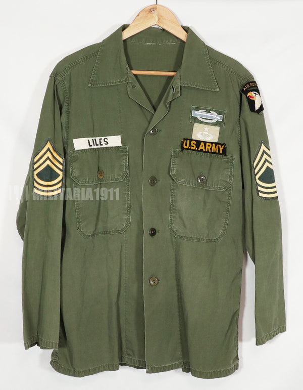 เสื้อเชิ้ต Poplin OG-107 Utility ของแท้พร้อมป้าย 101st Airborne (สินค้า PX, มือสอง)