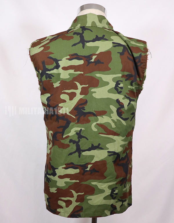 เสื้อเชิ้ตแขนกุดลายพรางใบไม้ South Vietnam Ranger มือสอง