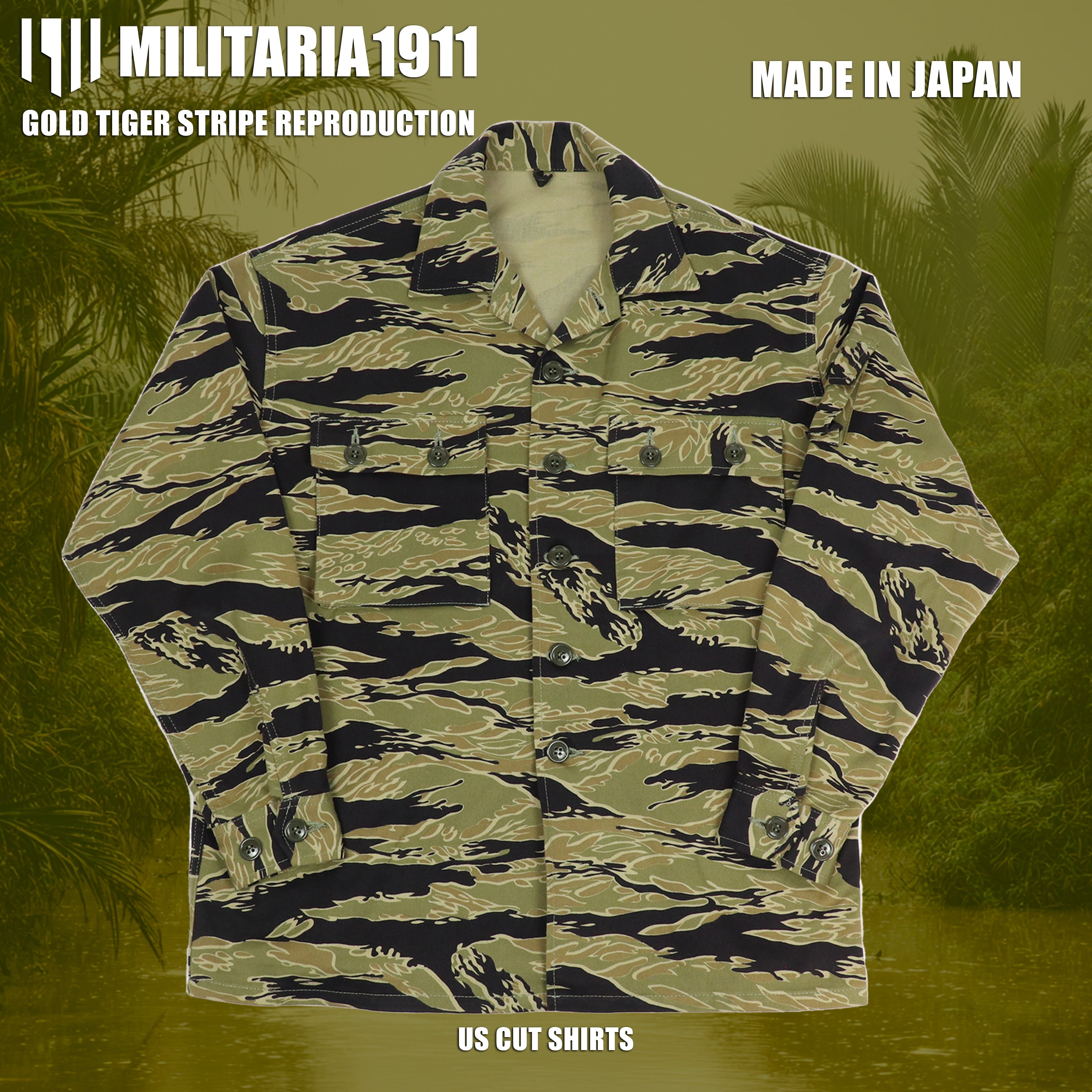 [Delivery: Mid-September 2026] 2026 New Release: MILITARIA 1911 Gold Tiger Reproduction US-Cut Shirt