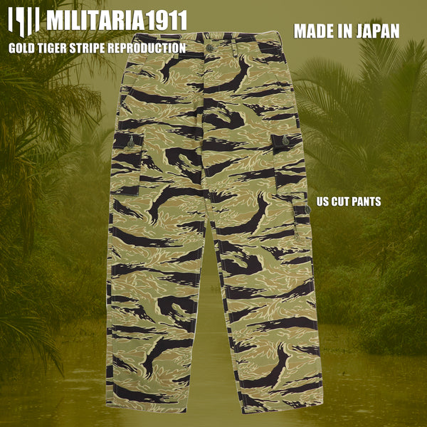 [จัดส่งกลางเดือนกันยายน 2026] รุ่นใหม่ปี 2026: MILITARIA 1911 กางเกงเลียนแบบรุ่น Gold Tiger แบบตัดแบบอเมริกัน