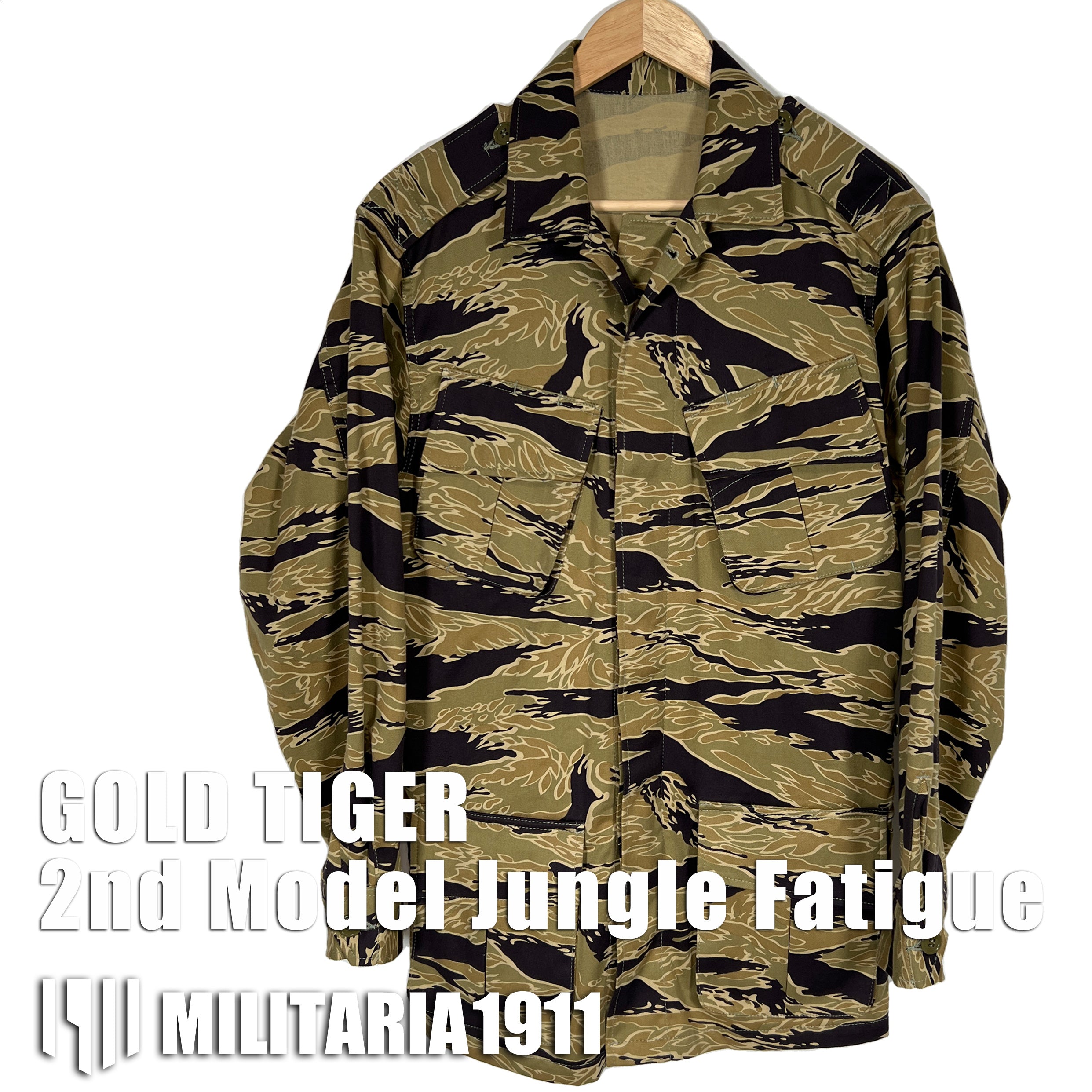 【2024年3月上旬頃納品】MILITARIA 1911 ゴールドタイガーストライプ　2nd Model ジャングルファティーグ　ジャケット　MADE IN JAPAN