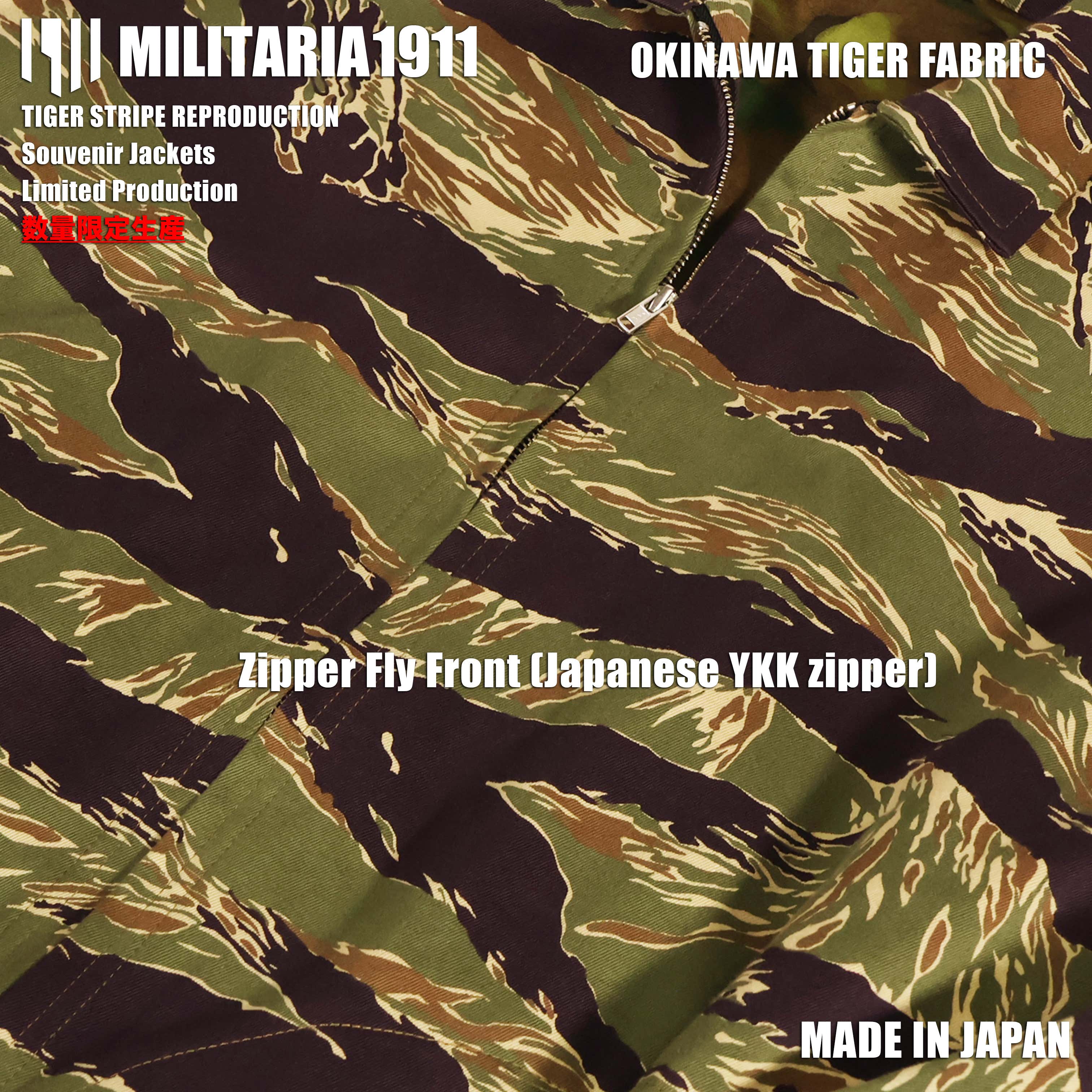 [ส่งสินค้าต้นเดือนกุมภาพันธ์ 2027] MILITARIA 1911 รุ่นใหม่ 2026   ผ้า Okinawa Tiger   แจ็กเก็ต Souvenir Jacket