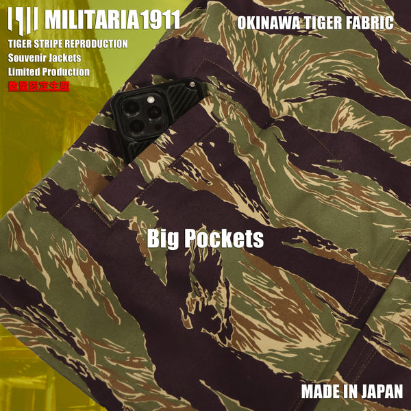 [ส่งสินค้าต้นเดือนกุมภาพันธ์ 2027] MILITARIA 1911 รุ่นใหม่ 2026   ผ้า Okinawa Tiger   แจ็กเก็ต Souvenir Jacket