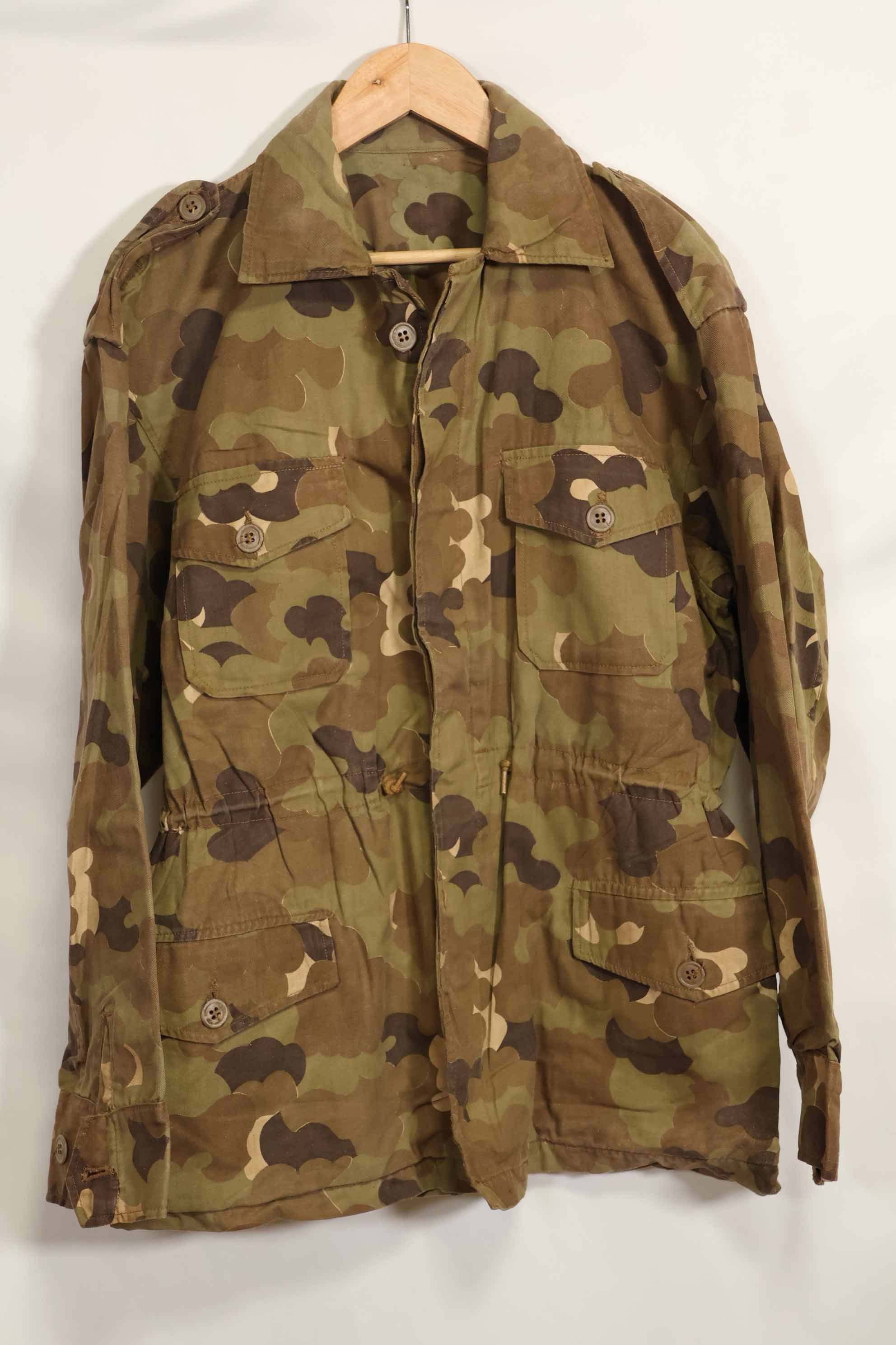 1960s ARVN Field Military Police Mitchell Camouflage Field Jacket, used.