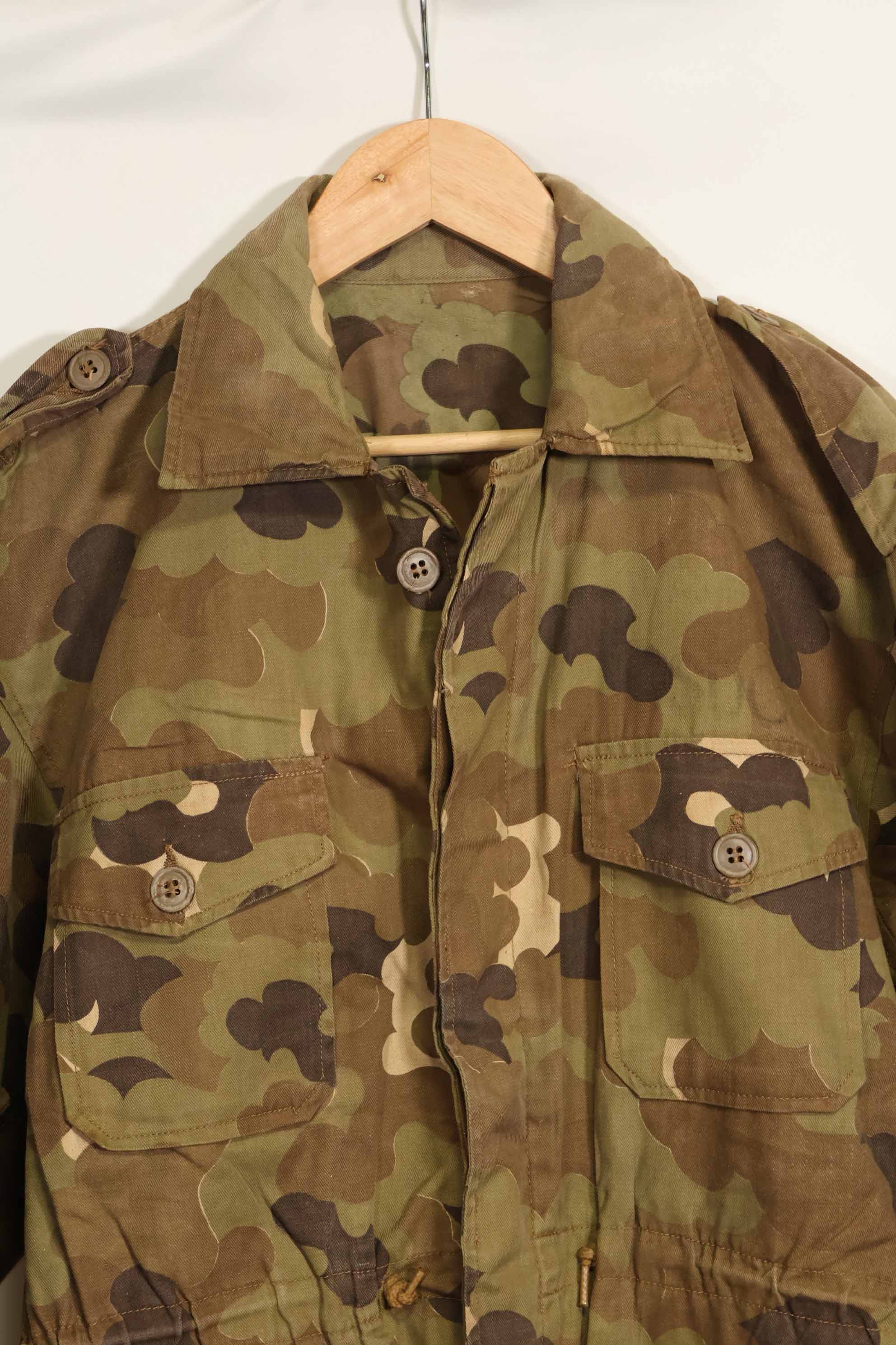 1960s ARVN Field Military Police Mitchell Camouflage Field Jacket, used.