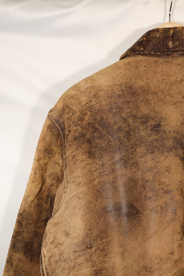 ช่วงปี 1940 ขนาด 46 ผู้ผลิตไม่ทราบ USAAF A-2 แจ็คเก็ตบิน สภาพตามที่ได้รับ สินค้ามือสอง