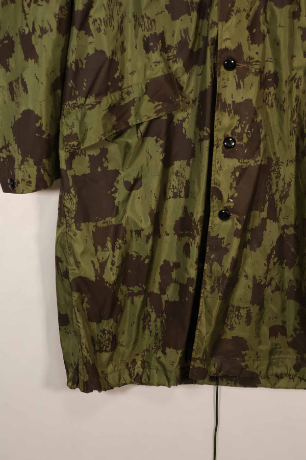 Real 1967 Australian Army camouflage raincoat, used D