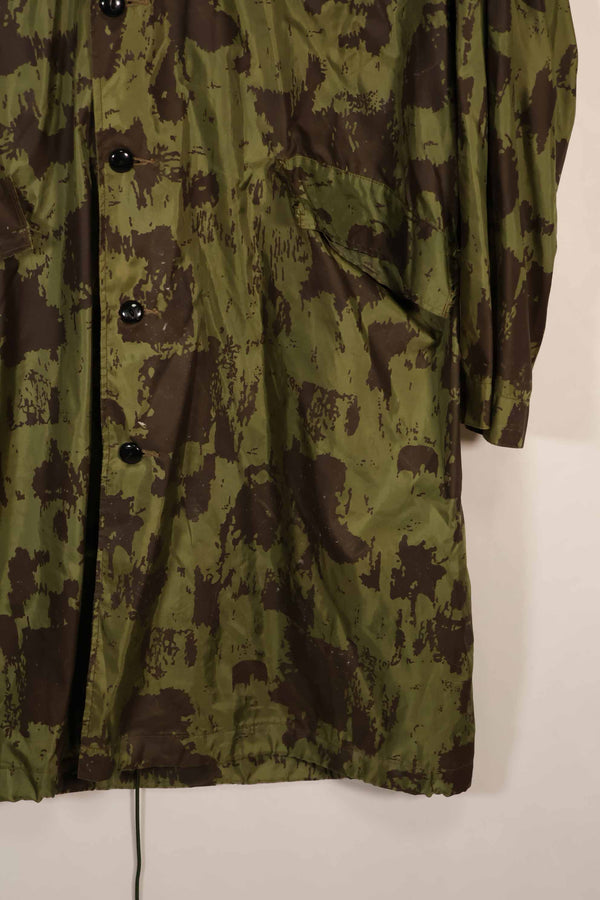 Real 1967 Australian Army camouflage raincoat, used D
