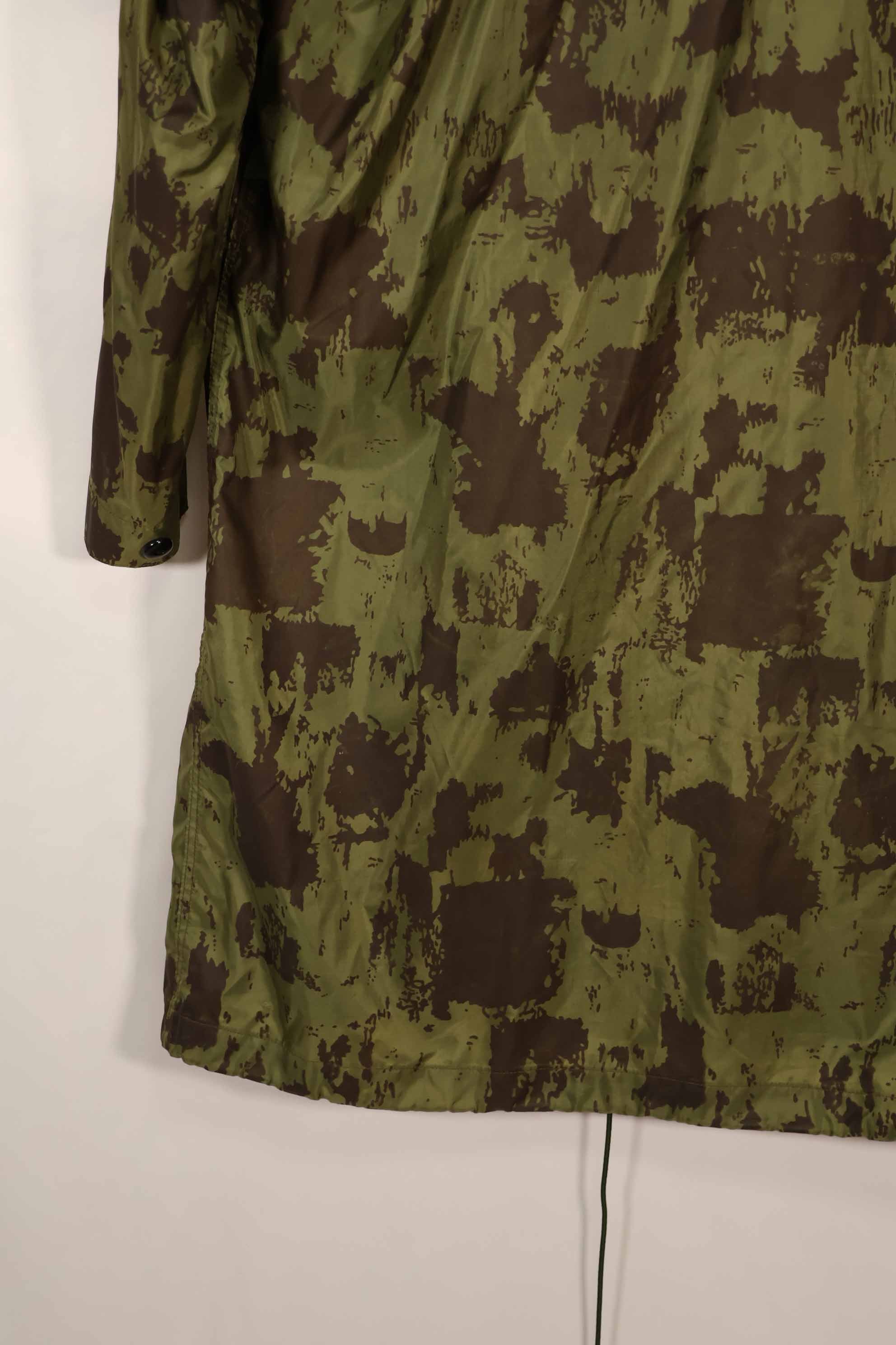 Real 1967 Australian Army camouflage raincoat, used D