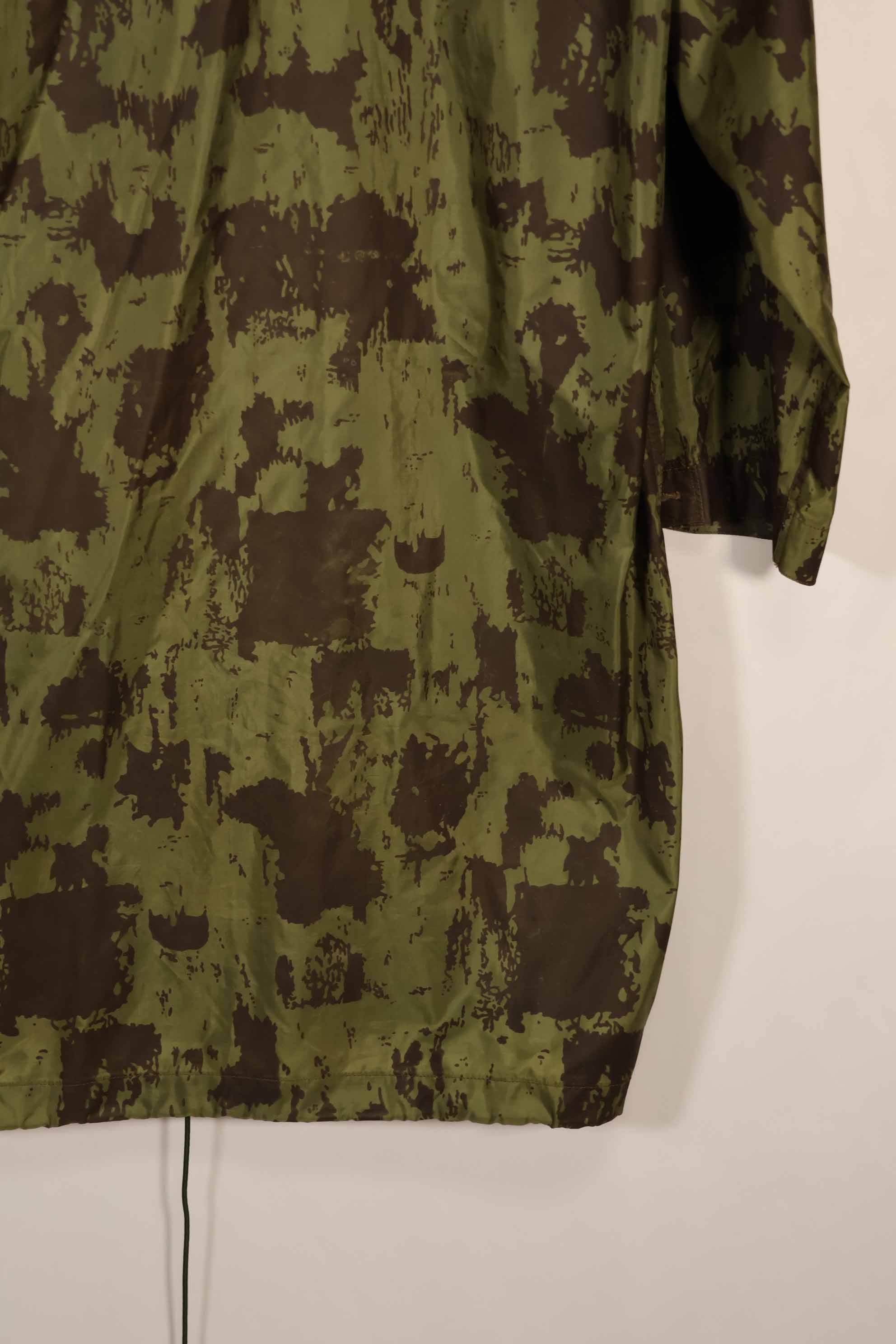 Real 1967 Australian Army camouflage raincoat, used D