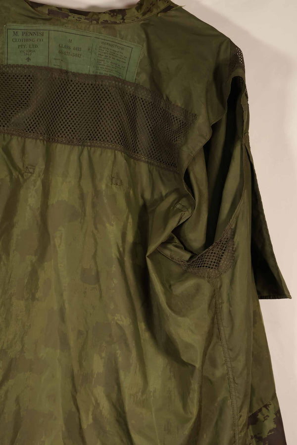 Real 1967 Australian Army camouflage raincoat, used D