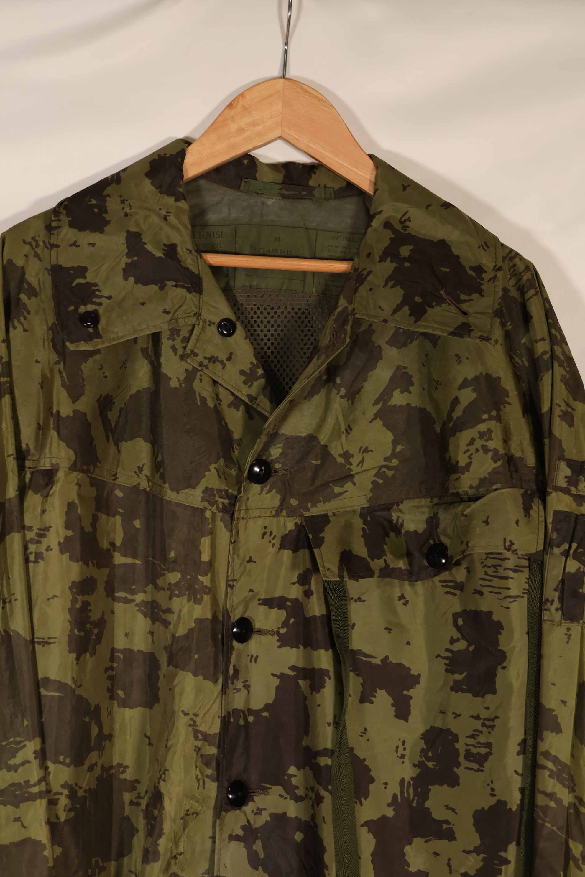 実物　1967年製　オーストラリア軍　迷彩レインコート　中古品　E