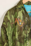 1969-70 Vietnam War ERDL Camouflage Poncho Tour Jacket Viet Jean QUINHON Used