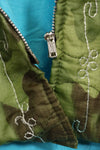 1969-70 Vietnam War ERDL Camouflage Poncho Tour Jacket Viet Jean QUINHON Used