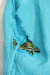 1969-70 Vietnam War ERDL Camouflage Poncho Tour Jacket Viet Jean QUINHON Used