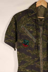 Real Fabric USAF TYPE K2-B Tiger Stripe Flight Suit Used