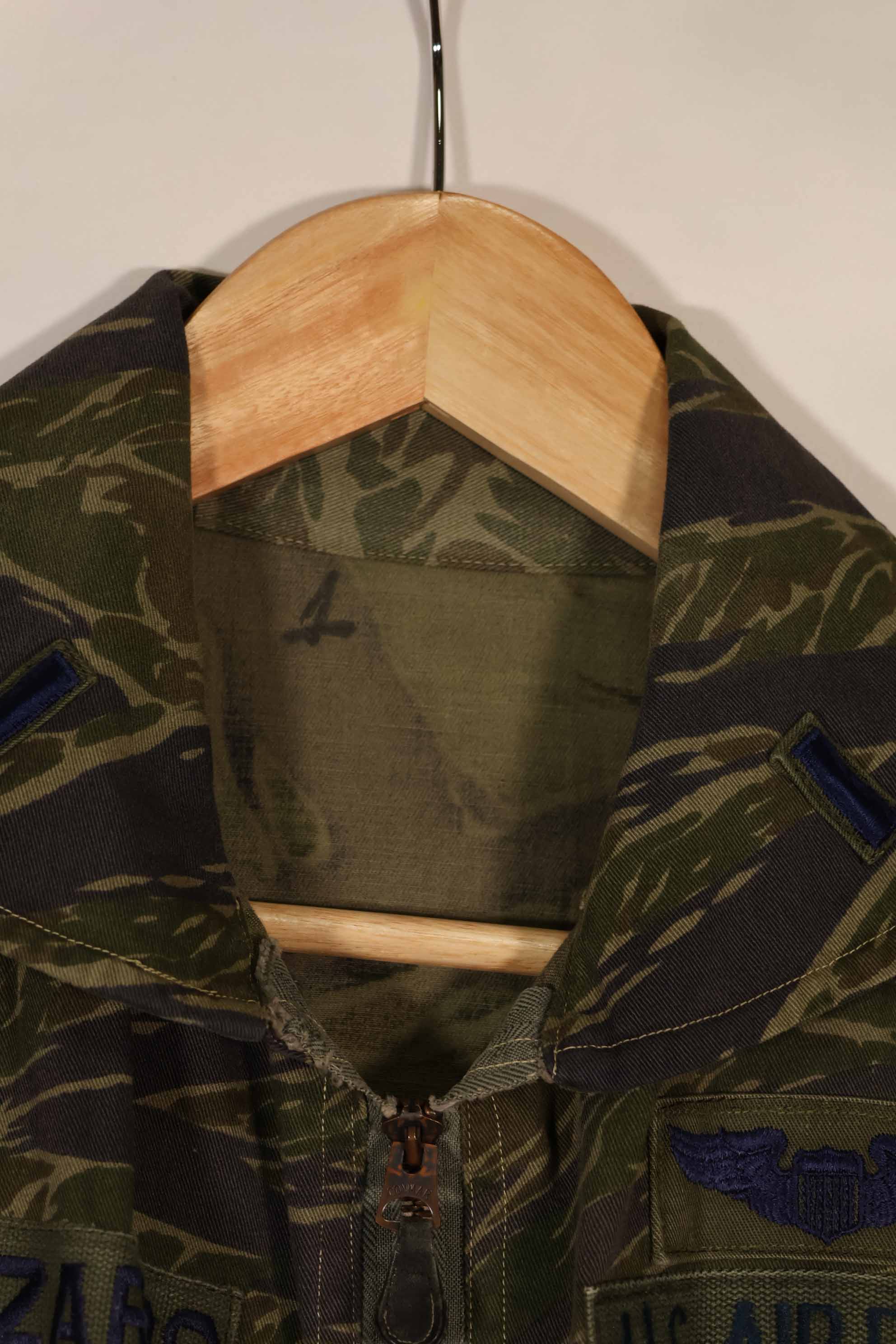 Real Fabric USAF TYPE K2-B Tiger Stripe Flight Suit Used